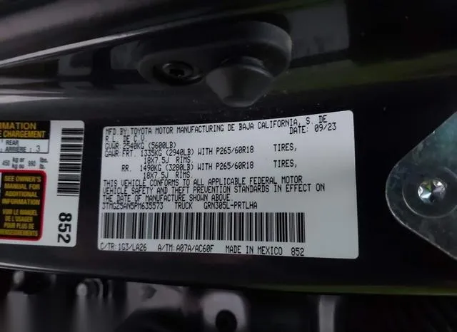 3TMGZ5AN5PM635573 2023 2023 Toyota Tacoma- Limited 9