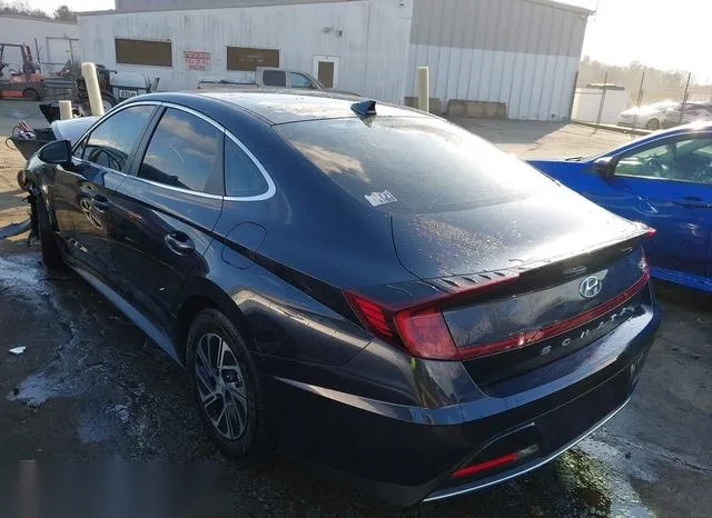 KMHL24JJ3MA029591 2021 2021 Hyundai Sonata- Blue 3