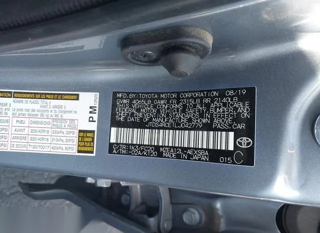 JTDS4RCE1LJ042779 2020 2020 Toyota Corolla- SE 9