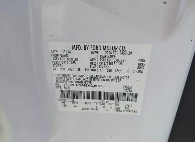 1FTMF1CM4EKG36789 2014 2014 Ford F-150- XL 9