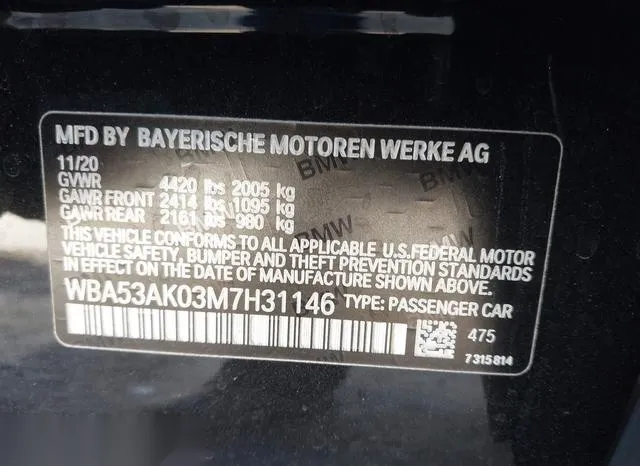 WBA53AK03M7H31146 2021 2021 BMW 228i Gran Coupe- Sdrive 9