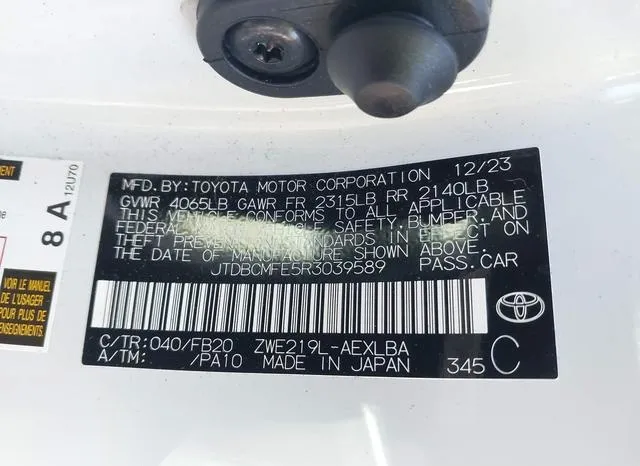 JTDBCMFE5R3039589 2024 2024 Toyota Corolla- Hybrid Le 9