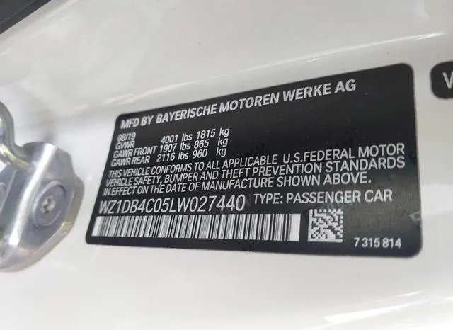 WZ1DB4C05LW027440 2020 2020 Toyota Gr Supra- 3-0 Premium 9