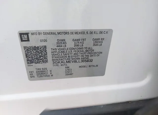 3GKALMEV8LL305832 2020 2020 GMC Terrain- Fwd Sle 9