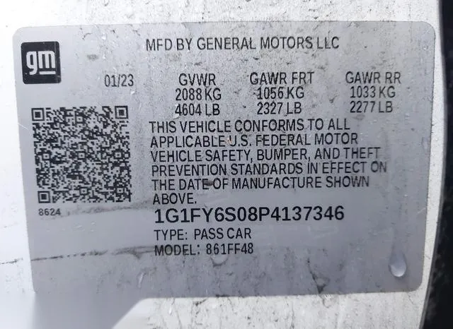 1G1FY6S08P4137346 2023 2023 Chevrolet Bolt Euv- Fwd Lt 9