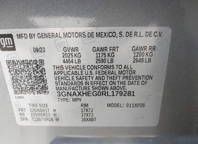 3GNAXHEG0RL179281 2024 2024 Chevrolet Equinox- Fwd Ls 9