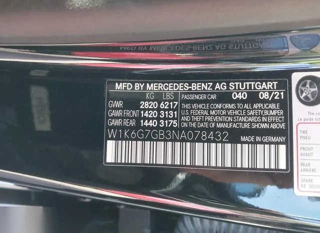 W1K6G7GB3NA078432 2022 2022 Mercedes-Benz S 580- 4Matic 9