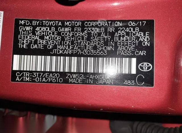 JTDKARFP7H3035563 2017 2017 Toyota Prius- Prime Premium 9