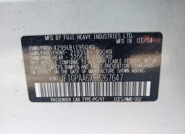 JF1GPAA6XE8267647 2014 2014 Subaru Impreza- 2-0I 9