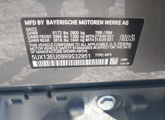 5UX13EU09R9S32851 2024 2024 BMW X5- Sdrive40I 9