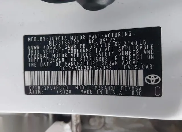 5YFP4MCE3NP132023 2022 2022 Toyota Corolla- SE 9