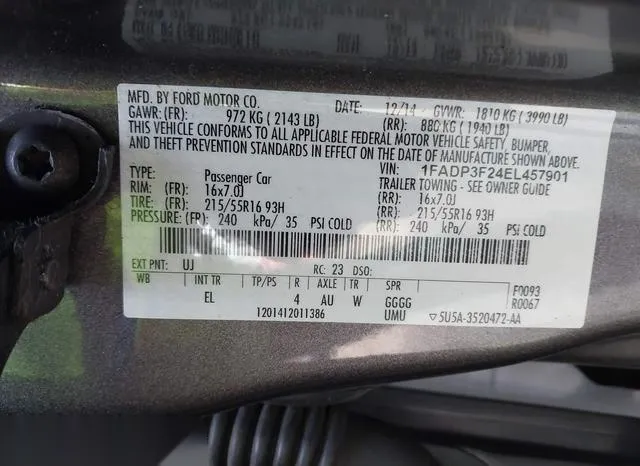 1FADP3F24EL457901 2014 2014 Ford Focus- SE 9