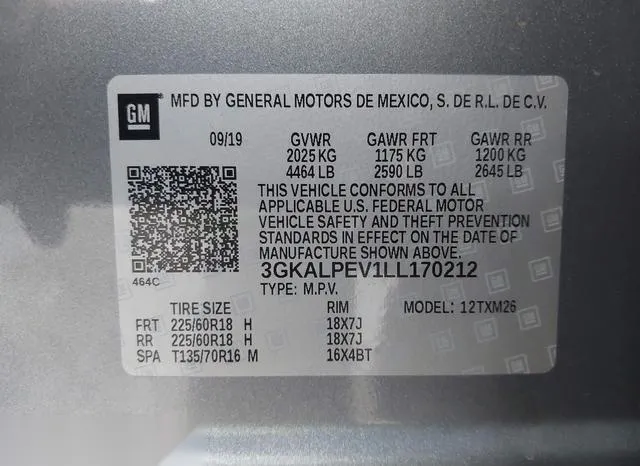 3GKALPEV1LL170212 2020 2020 GMC Terrain- Fwd Slt 9