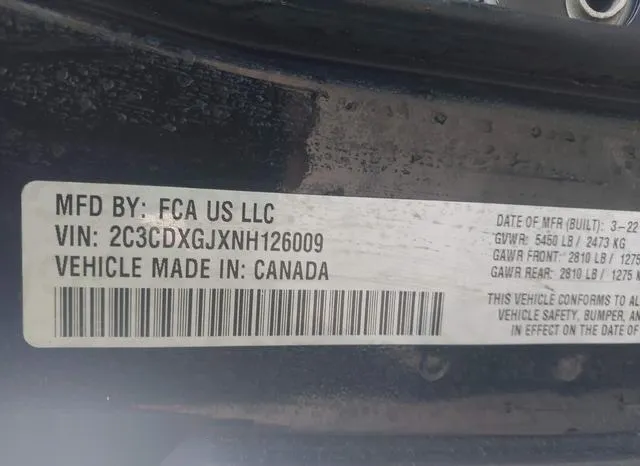 2C3CDXGJXNH126009 2022 2022 Dodge Charger- Scat Pack 9