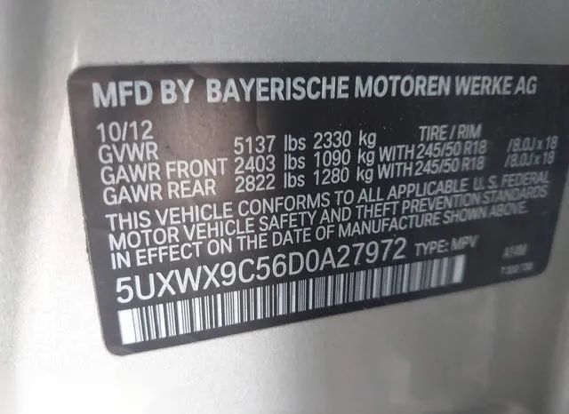 5UXWX9C56D0A27972 2013 2013 BMW X3- Xdrive28I 9