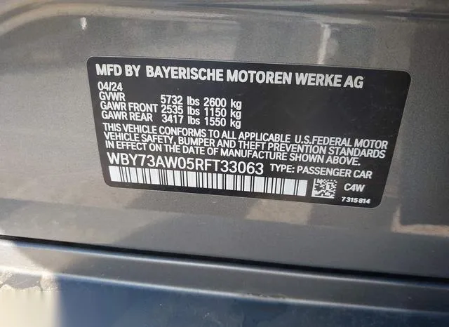 WBY73AW05RFT33063 2024 2024 BMW I4- Edrive40 9