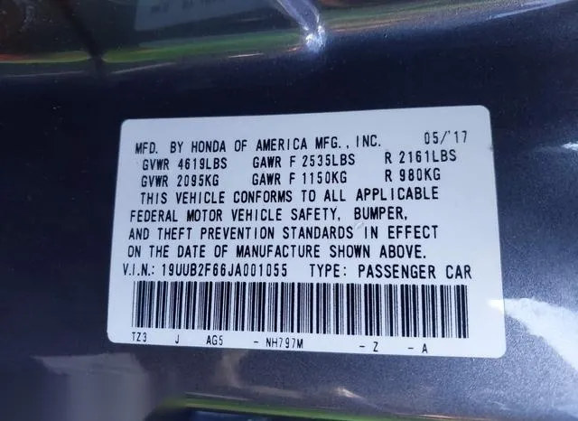 19UUB2F66JA001055 2018 2018 Acura TLX- Tech   A-Spec Pkgs 9