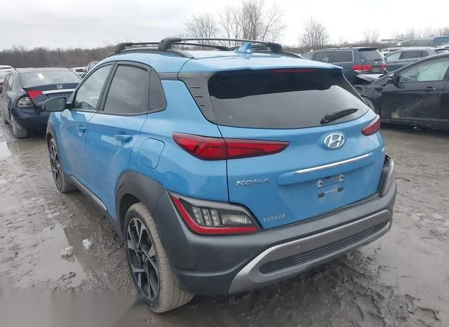 KM8K53A33NU789082 2022 2022 Hyundai Kona- Limited 3