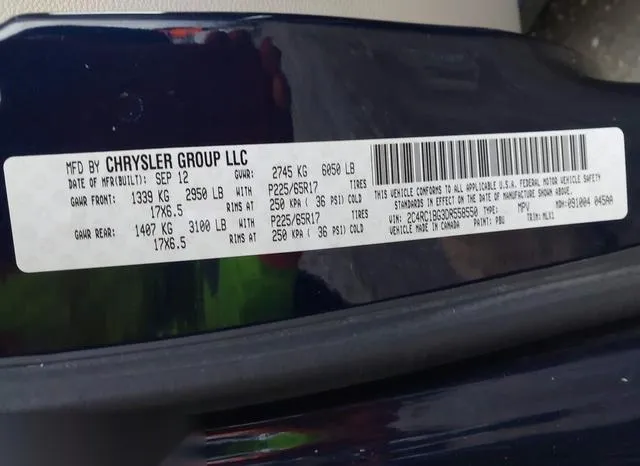 2C4RC1BG3DR558550 2013 2013 Chrysler Town and Country- Touring 9