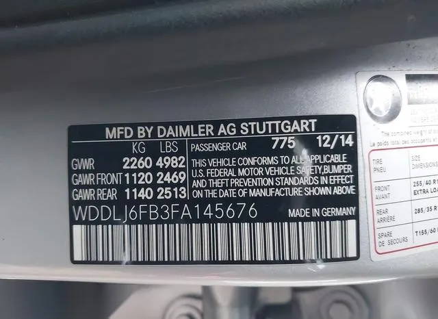 WDDLJ6FB3FA145676 2015 2015 Mercedes-Benz CLS 400 9