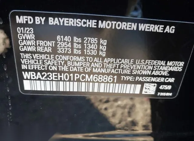 WBA23EH01PCM68861 2023 2023 BMW 7 Series- 740 I 9