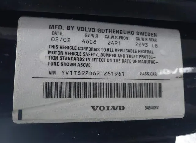 YV1TS92D621261961 2002 2002 Volvo S80- 2-9 9