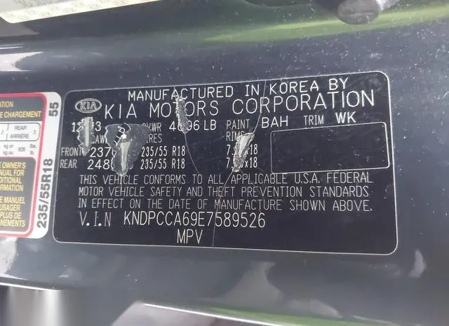 KNDPCCA69E7589526 2014 2014 KIA Sportage- SX 9