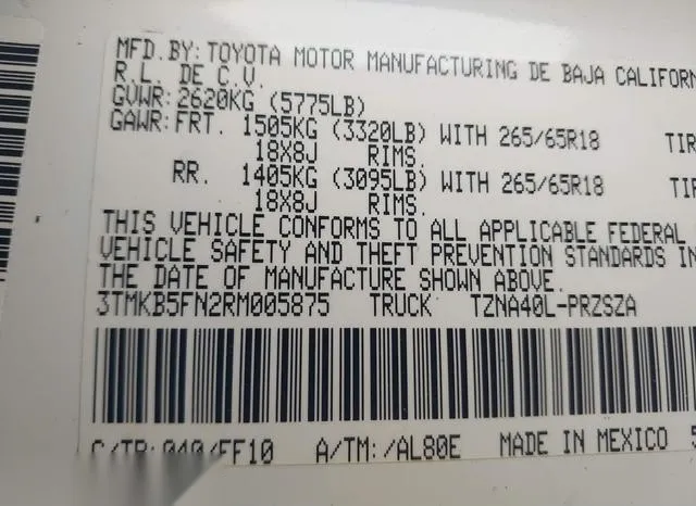 3TMKB5FN2RM005875 2024 2024 Toyota Tacoma- SR5 9