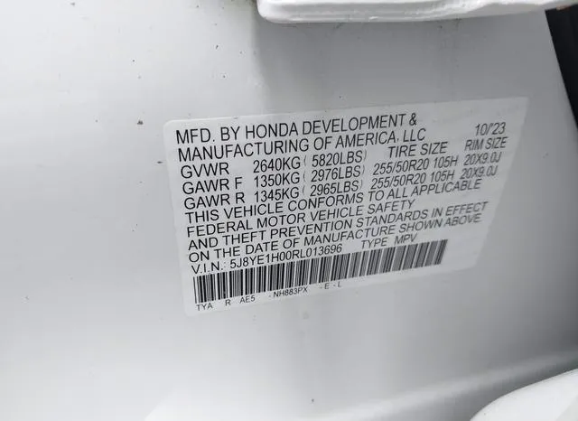 5J8YE1H00RL013696 2024 2024 Acura MDX- A-Spec 9