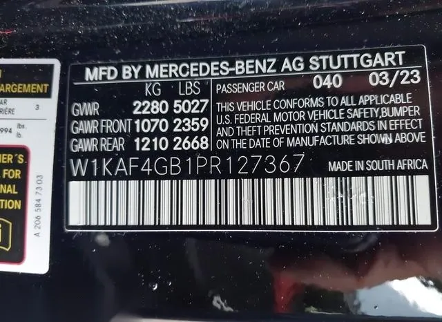 W1KAF4GB1PR127367 2023 2023 Mercedes-Benz C 300- Sedan 9