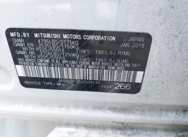 JA4AD3A32JZ039134 2018 2018 Mitsubishi Outlander- SE 9