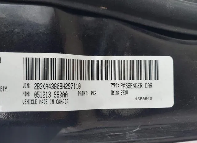 2B3KA43G08H297110 2008 2008 Dodge Charger 9