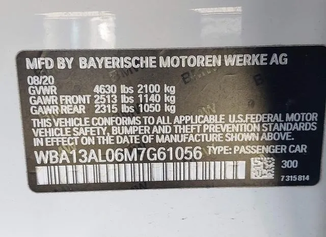 WBA13AL06M7G61056 2021 2021 BMW M235i Gran Coupe- Xdrive 9