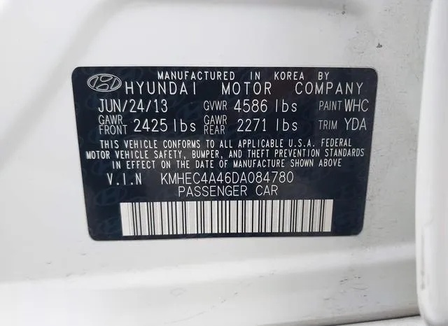 KMHEC4A46DA084780 2013 2013 Hyundai Sonata- Hybrid Limited 9