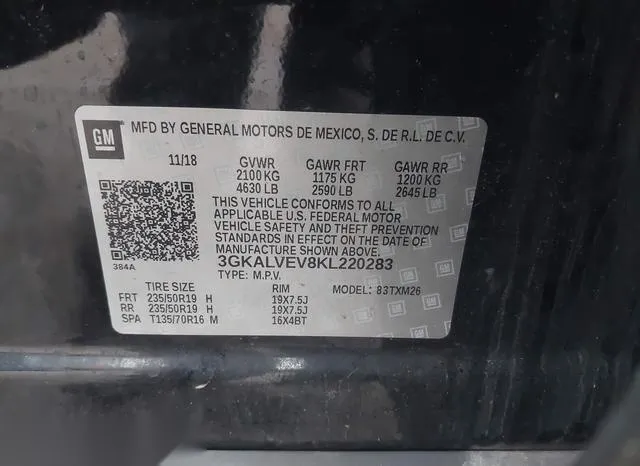 3GKALVEV8KL220283 2019 2019 GMC Terrain- Slt 9