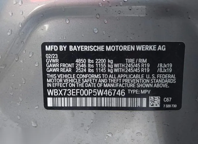 WBX73EF00P5W46746 2023 2023 BMW X1- Xdrive28I 9