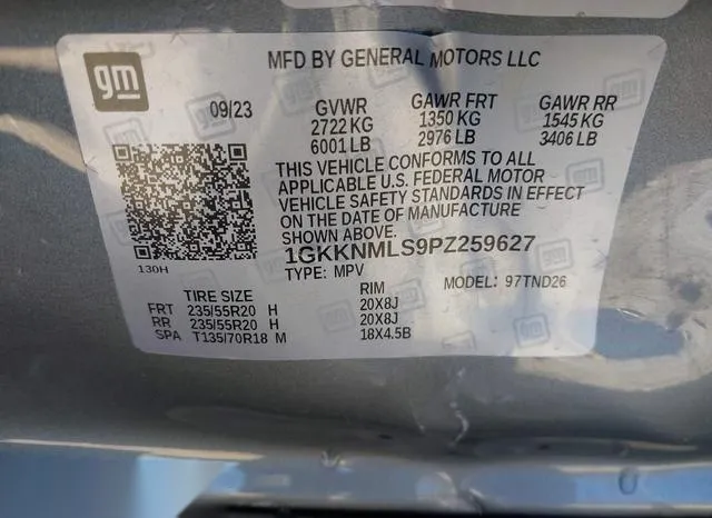 1GKKNMLS9PZ259627 2023 2023 GMC Acadia- Fwd Slt 9