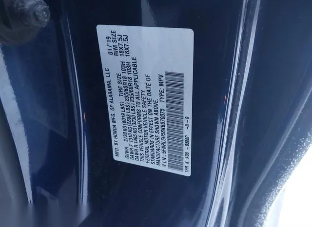 5FNRL6H58KB070075 2019 2019 Honda Odyssey- EX 9