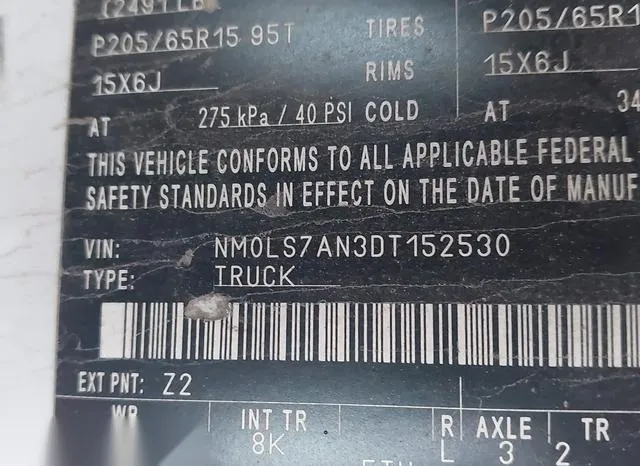 NM0LS7AN3DT152530 2013 2013 Ford Transit- Connect XL 9