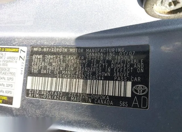 2T1KR32E57C660544 2007 2007 Toyota Matrix 9