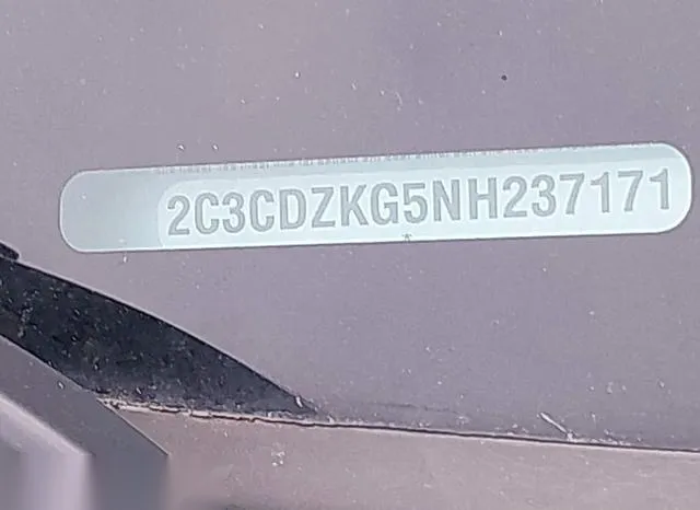 2C3CDZKG5NH237171 2022 2022 Dodge Challenger- Gt Awd 9