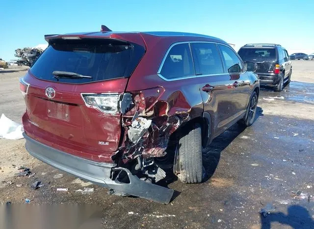 5TDKKRFH6GS165031 2016 2016 Toyota Highlander- Xle V6 4