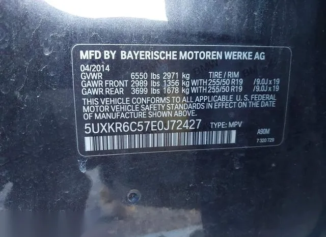 5UXKR6C57E0J72427 2014 2014 BMW X5- Xdrive50I 9