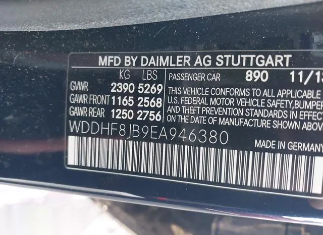 WDDHF8JB9EA946380 2014 2014 Mercedes-Benz E 350- 4Matic 9