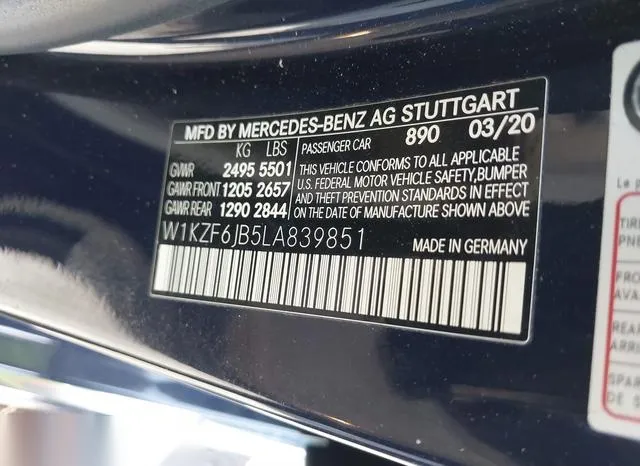 W1KZF6JB5LA839851 2020 2020 Mercedes-Benz E-Class- E450 4Matic 9