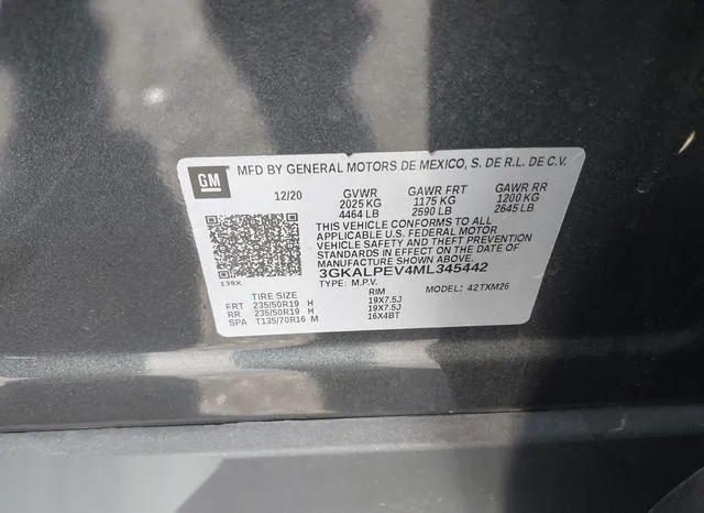 3GKALPEV4ML345442 2021 2021 GMC Terrain- Fwd Slt 9