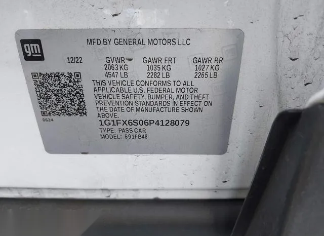 1G1FX6S06P4128079 2023 2023 Chevrolet Bolt- Ev Fwd 2Lt 9