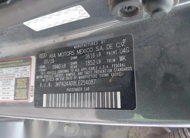 3KPA24AD8LE254087 2020 2020 KIA Rio- S 9