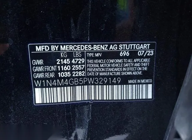 W1N4M4GB5PW329149 2023 2023 Mercedes-Benz GLB-Class- GLB250 9