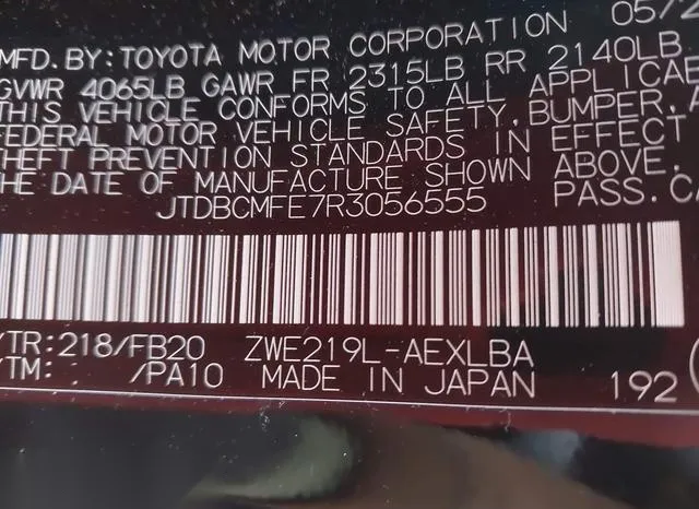 JTDBCMFE7R3056555 2024 2024 Toyota Corolla- Hybrid Le 9